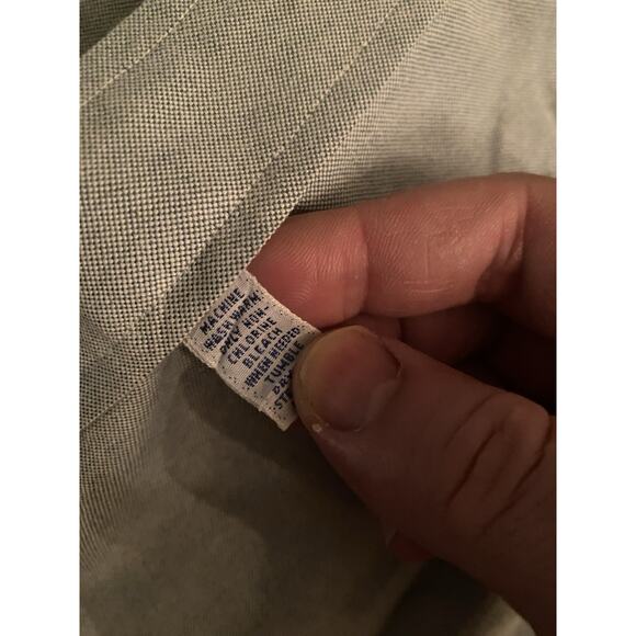 Ralph Lauren Button Down Blue Polo 15.5 (33) Logo Long Sleeve Yarmouth - Picture 4 of 9